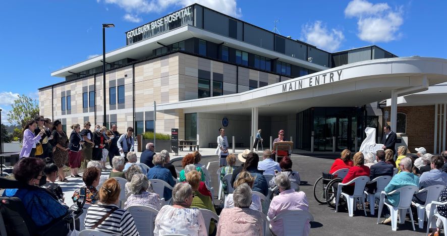 Main entry and Springfield Place open at Goulburn Base Hospital